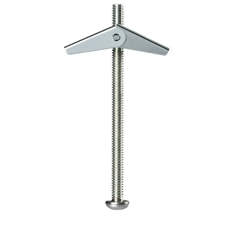 COBRA ANCHORS 082Y Spring Toggle Bolt, 3 in L, Steel, 68 lb