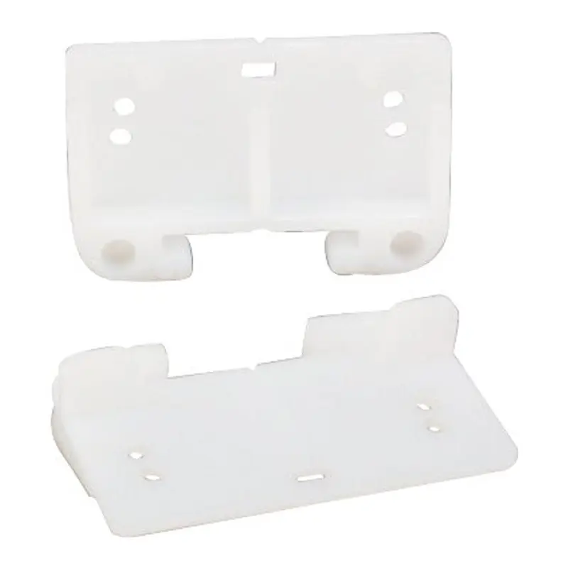 US Hardware WP-8814C Drawer Guide, Plastic, White, 2/CD