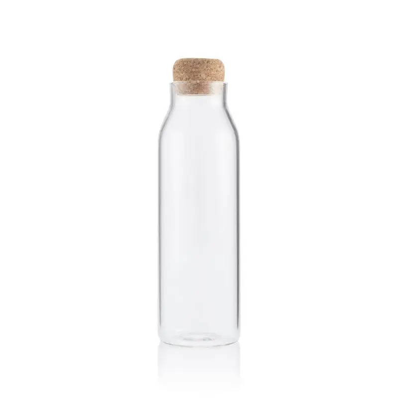 DELLACH - Borosilicate Glass Bottle with Cork Lid - 1200ml