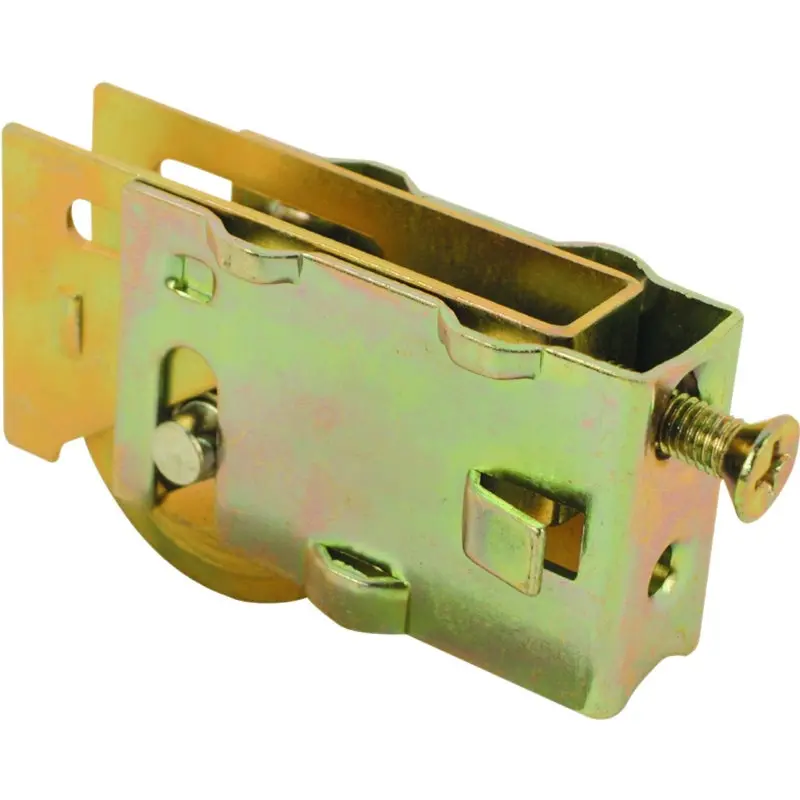 Prime-Line D 1688 Roller Assembly, 1-1/4 in Dia Roller, 5/16 in W Roller, Steel, 1-Roller, Plain Back Mounting