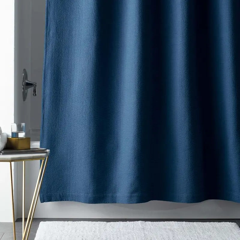 72 in. Midnight Blue Shower CurtainLinen / 3.1