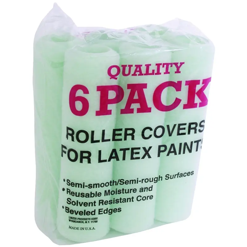 Linzer RC 139 Paint Roller Cover, 3/8 in Thick Nap, 9 in L, Polyester Cover