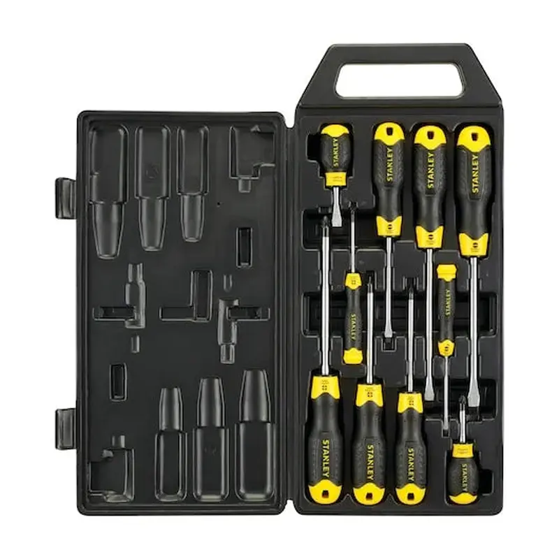 Stanley Cushion Grip Screwdriver Phillips Slotted Set 10 pc | 2-65-005