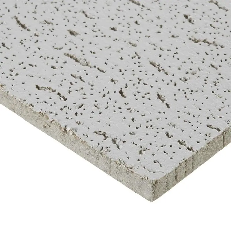 Armstrong Ceilings 24-in x 24-in Textured Contractor 16-Pack White Fissured 15/16-in Drop Acoustic Panel Ceiling Tilessq/ft