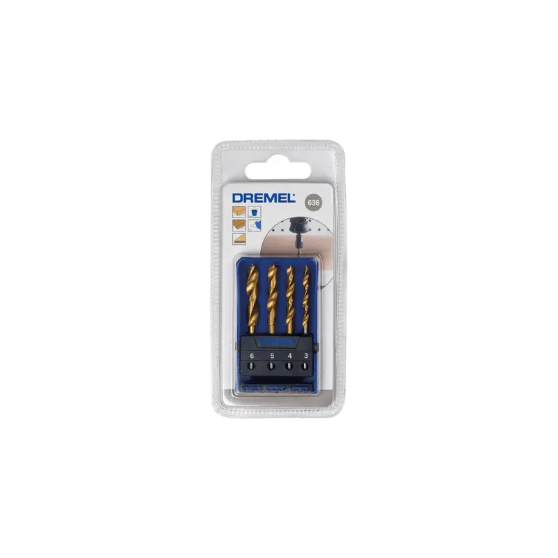Dremel Wood Drill Bit Set 636 4Pcs | 26150636ja