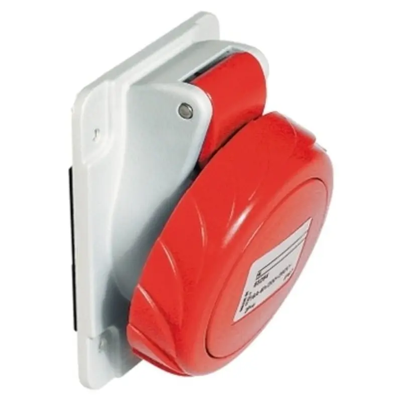 PratiKa socket - screw - angled - 32A , 380...415 V panel | PKF32F735