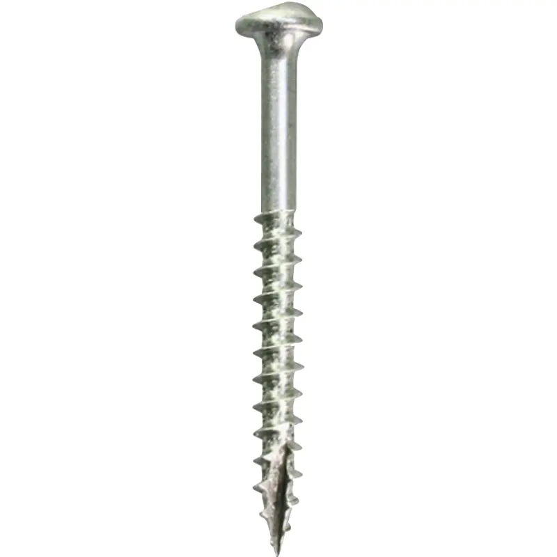 Kreg SML-C150 - 100 Pocket-Hole Screw, #8 Thread, 1-1/2 in L, Coarse Thread, Maxi-Loc Head, Square Drive, Carbon Steel, 100/PK