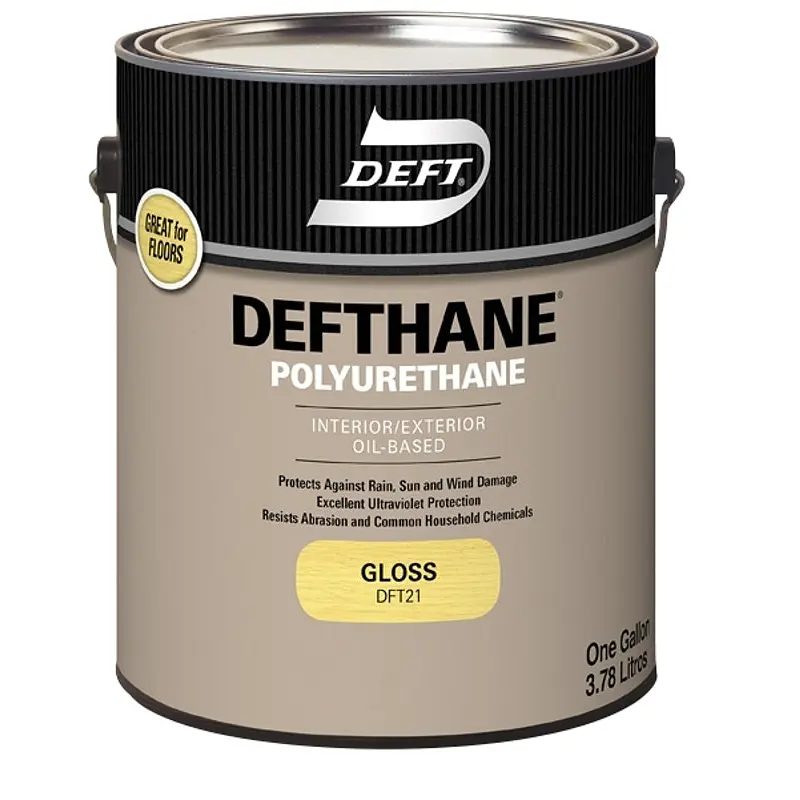 PPG Defthane 021-04 Polyurethane, Gloss, Liquid, Amber, 1 qt, Can