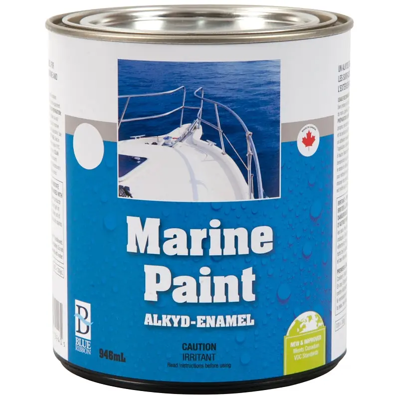 UCP Paints E8059-946 Marine Paint, Gloss Sheen, Pacific Blue, 946 mL, Can