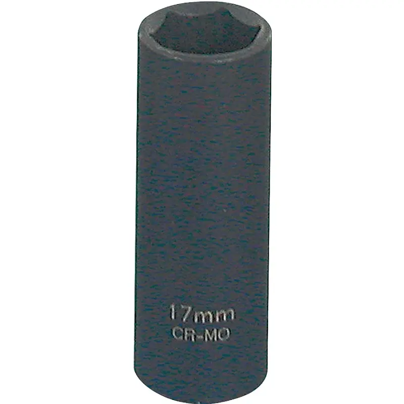Vulcan Deep Impact Socket, 17 mm Socket, Black Phosphate