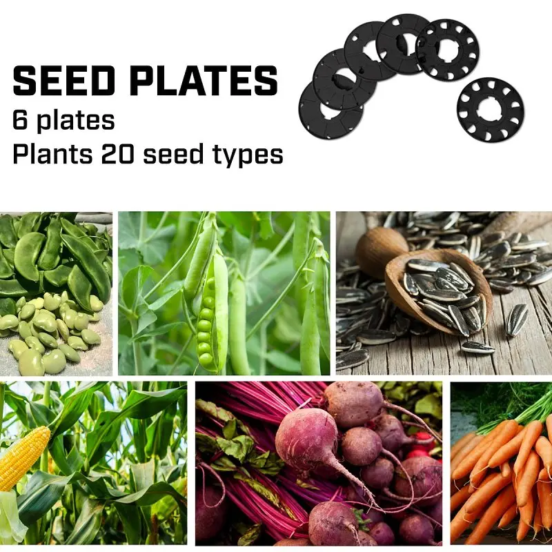 CHAPIN 8701B Garden Seeder, 3 lb Hopper, 1 ft W Spread, Steel