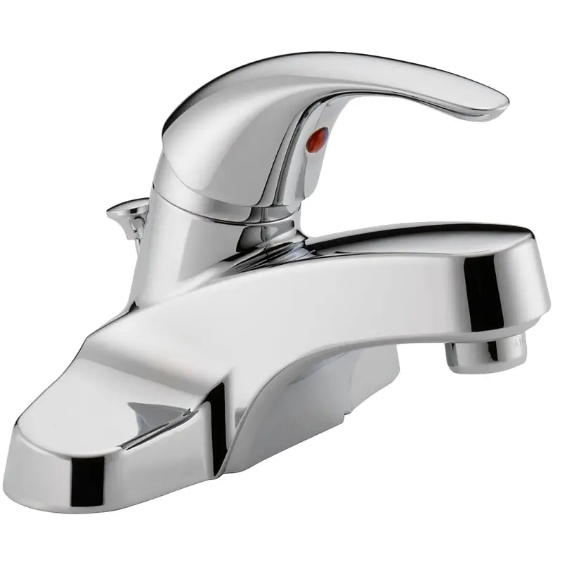 Delta Peerless Tunbridge Series P188620LF Bathroom Faucet, 1.2 gpm, 1-Faucet Handle, Brass, Chrome Plated, Lever Handle