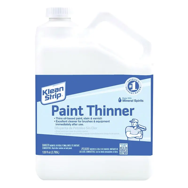 Klean Strip GKPT94400CB Paint Thinner, Liquid, Aromatic Hydrocarbon, Water White, 1 gal, Can
