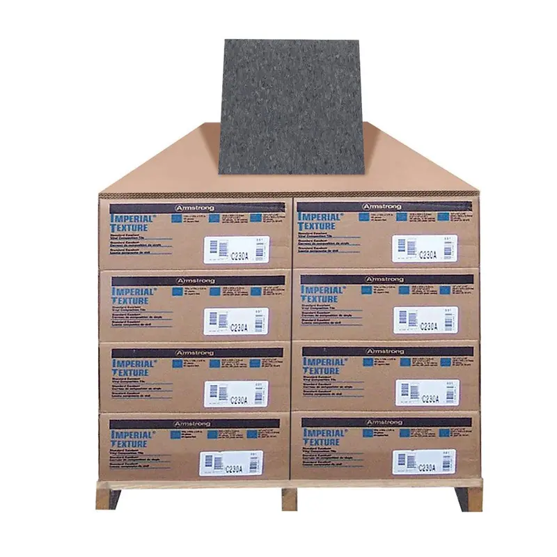 Armstrong Standard Excelon Imperial Texture Charcoal Black 12 in. x 12 in. Standard Vinyl Composition Tile (1080 sq. ft. / pallet)Polar White / Pallet//sq. ft.