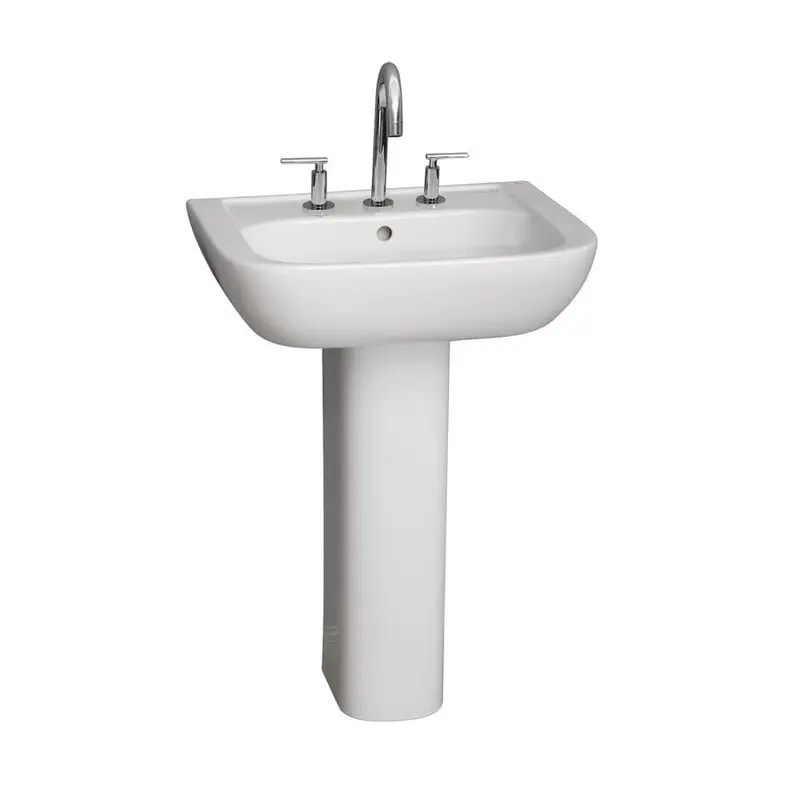 Barclay Products Caroline 450 Pedestal Lavatory Combo in WhiteWhite / 53