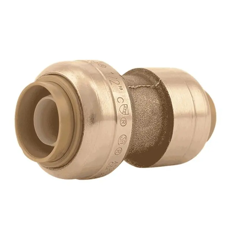 Sharkbite Brass Push Reducing Coupling 3/8 in. (1/2 in. OD) x 1/2 in.3/8 in. (1/2 in. OD) x 1/2 in.