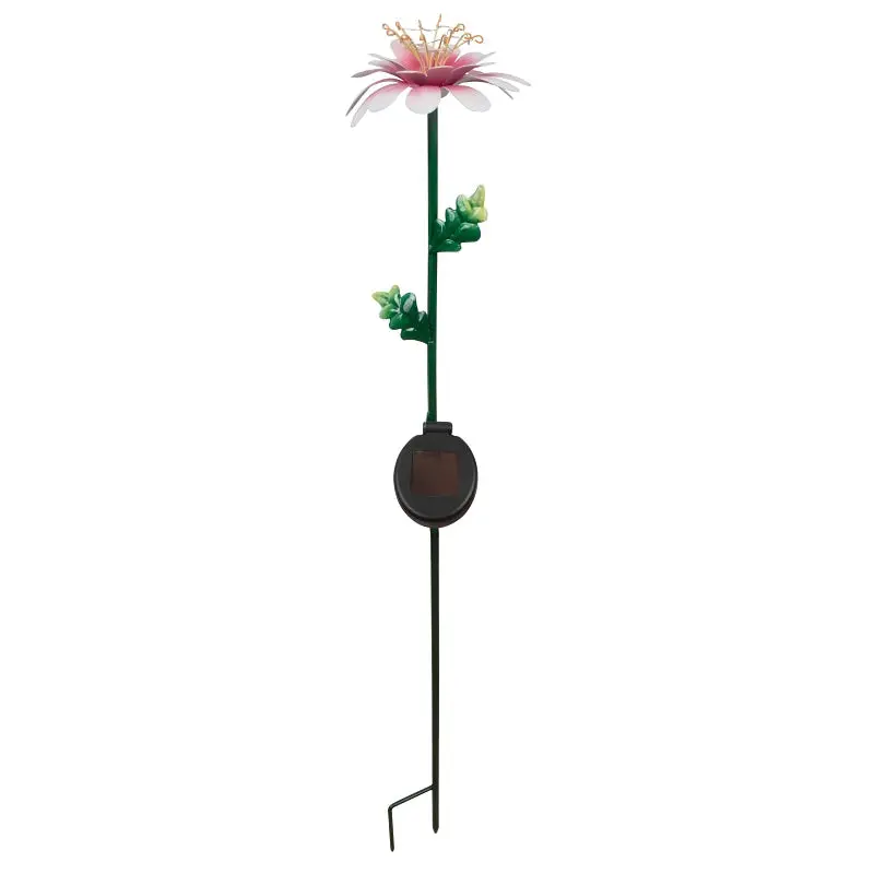 Boston Harbor Solar Stick Light, Ni-Mh Battery, AA Battery, 10-Lamp, LED Lamp, Metal/Plastic Fixture, Pink/White