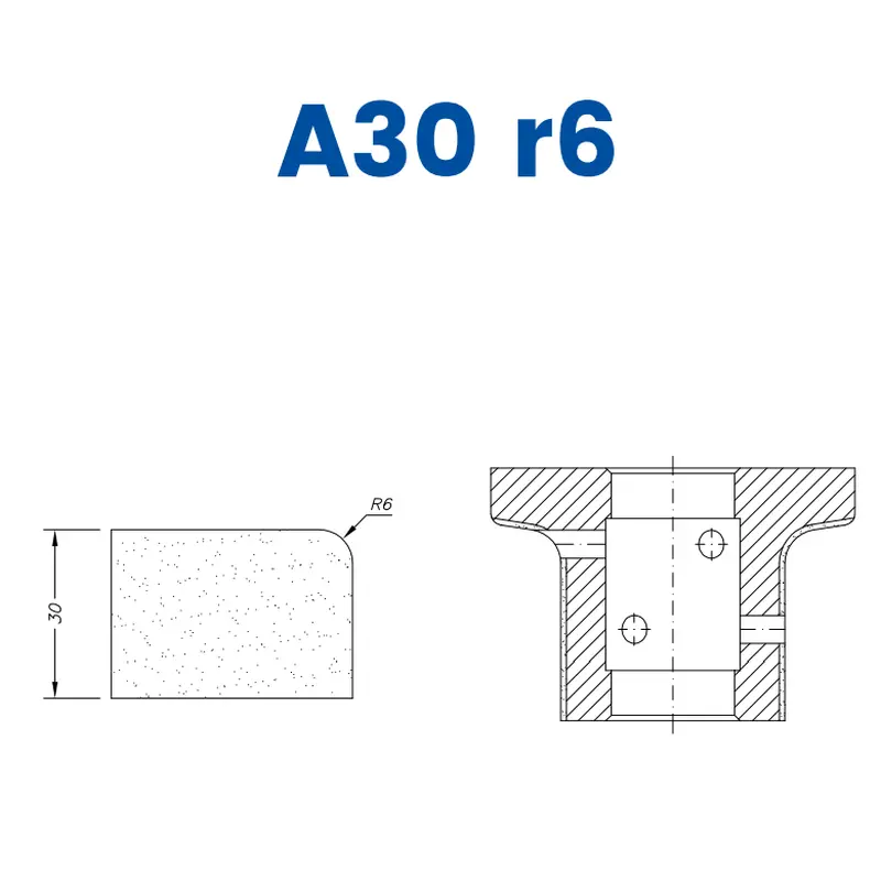 A30 r6(30mm r6 Eased Edge)EHS Kit (All materials high speed) / 1