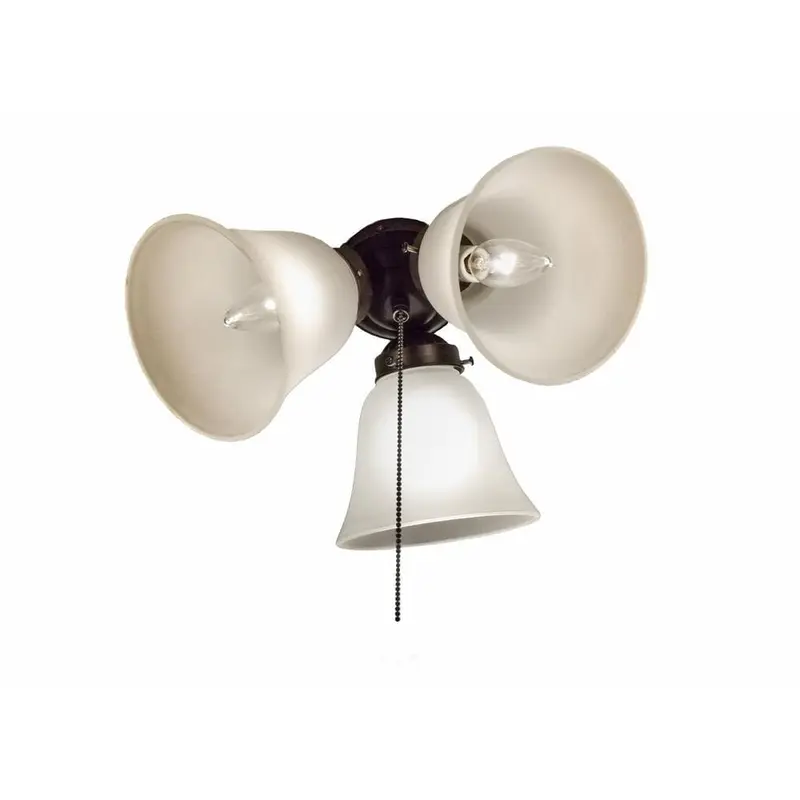 Basic-Max 3-Light Oil Rubbed Bronze Ceiling Fan Shades Light KitOil Rubbed Bronze