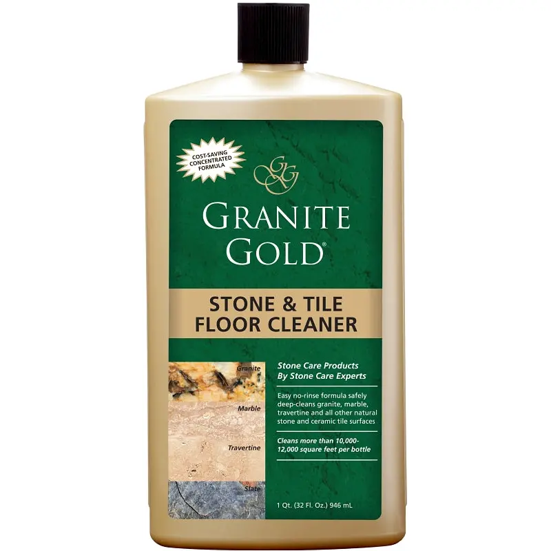 Granite Gold GG0035 Floor Cleaner, 32 oz, Bottle, Liquid, Fresh Citrus, Yellow