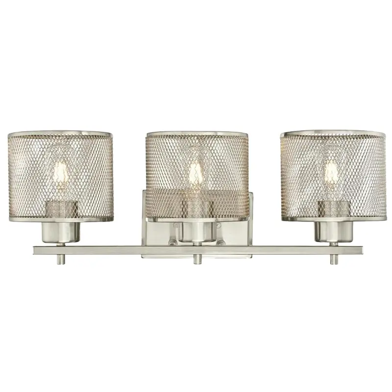 Westinghouse Morrison Series 63276 Indoor Wall Fixture, 3-Lamp, LED Lamp, Brushed Nickel Fixture