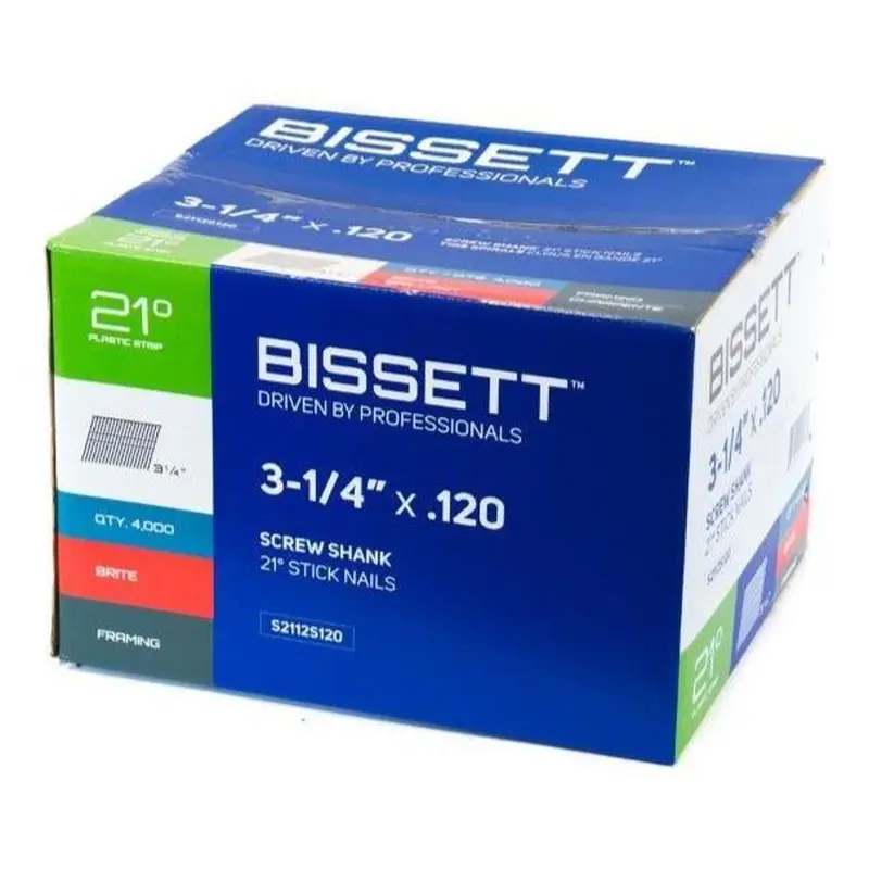 BISSETT 3-1/4 21 Degree Strip Nails