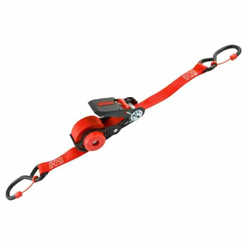 1 in. x 15 ft. 1200 lbs. Winder Ratchet with Cap Lock "S" Hooks (2-Pack)