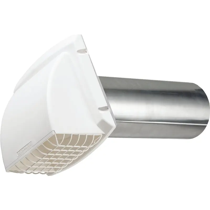 Dundas Jafine ProFlex BPMH4WZW Exhaust Hood, 6-1/4 in W Hood, 7 in H Hood, 4 in Duct, Polypropylene Hood