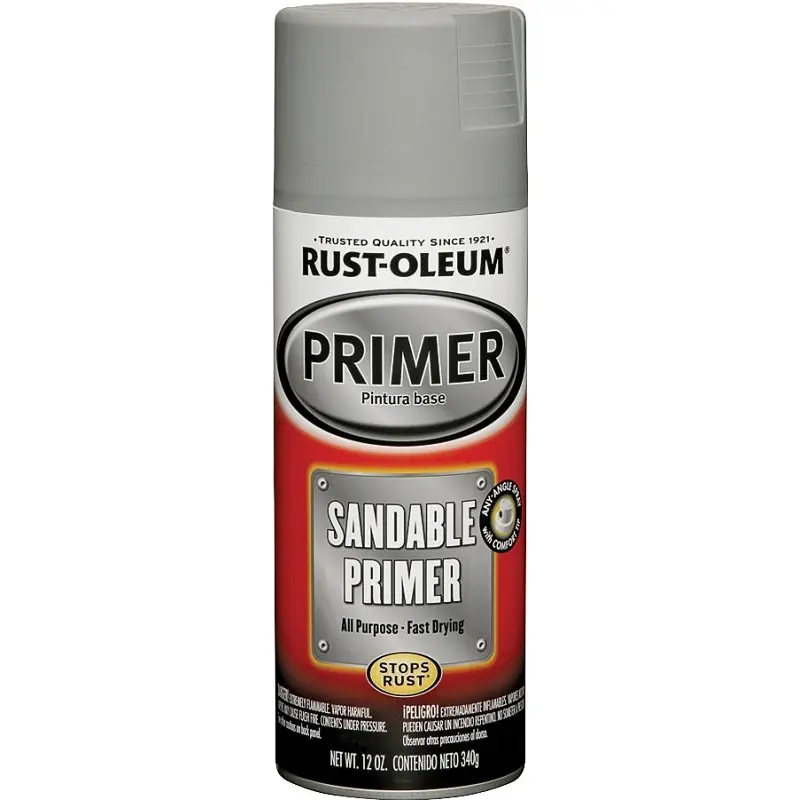Rust-Oleum 249415 Spray Primer, Gray, 12 oz, Can