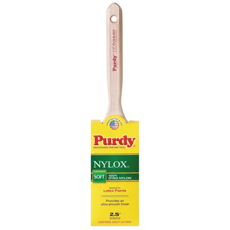 Purdy Nylox Elasco 100225 Trim Brush, Nylon Bristle, Fluted Handle