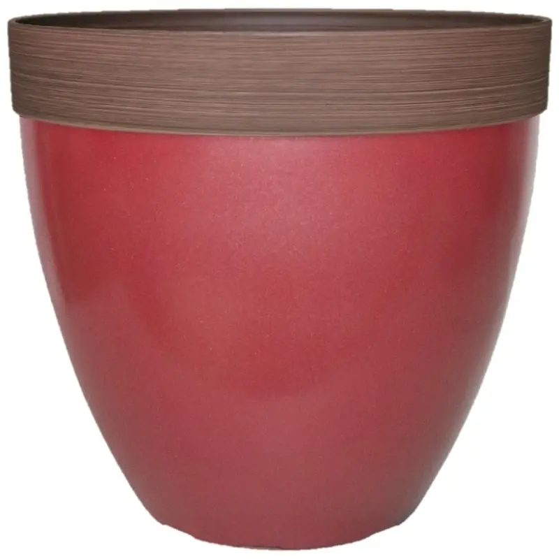 Southern Patio HDR-077084 Hornsby Planter, Resin, Red
