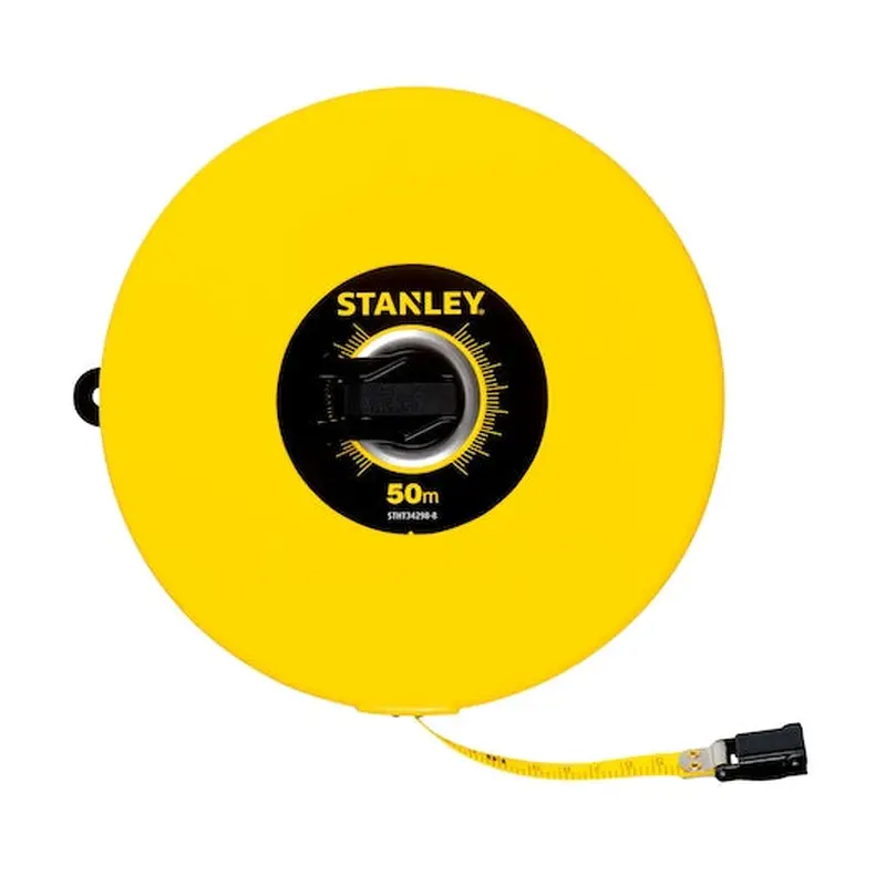 50 m Fiberglass Yellow Closed Case Tape