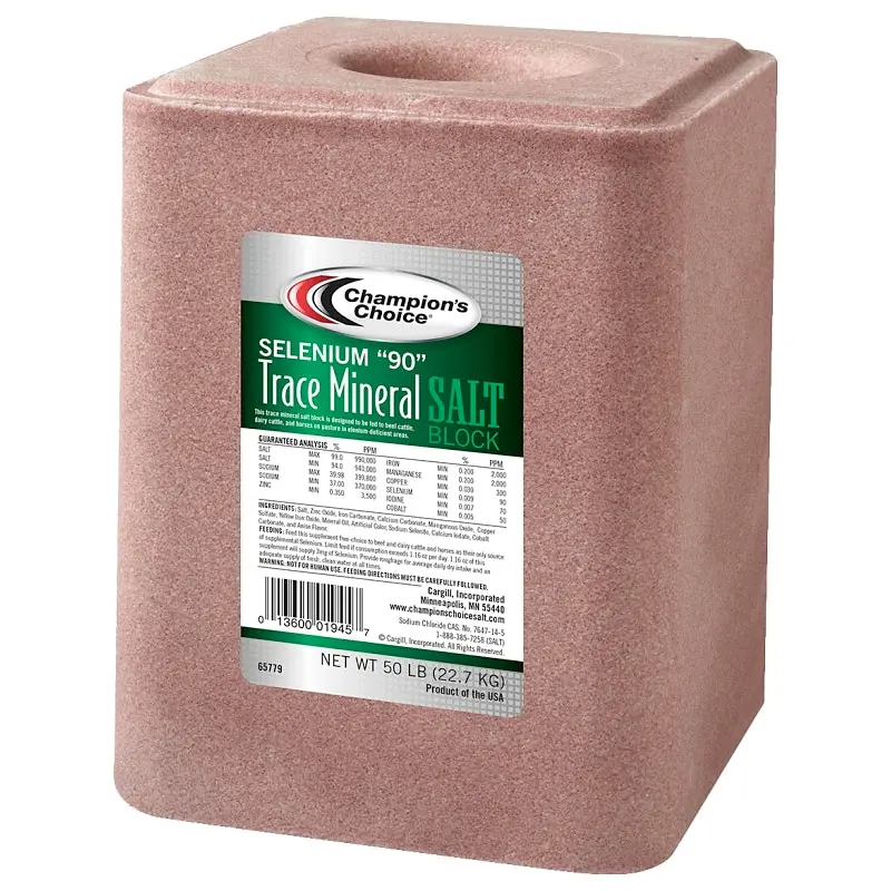 Champion's Choice Selenium 90 100012623 Trace Mineral Salt, 50 lb
