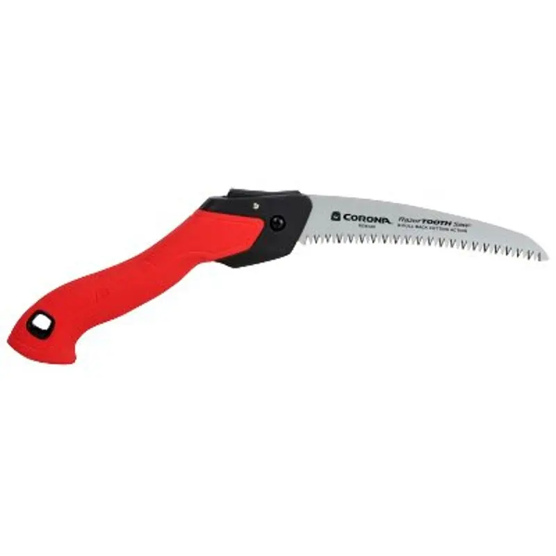 CORONA RS16120 Folding Pruning Saw, 7 in Blade, SK5 Steel Blade, 6 TPI, Plastic Handle, Non-Slip Handle