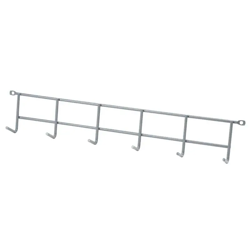 16 in. Gray Steel Wall Mounted Household Storage Hanger 25 lbs0.52 / each