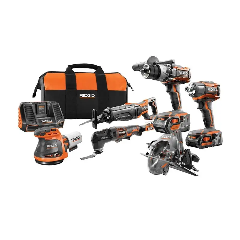 18-Volt Lithium-Ion Cordless 6-Piece Combo Kit with (1) 4.0 Ah Battery and (1) 2.0 Ah Battery, Charger, and Bag38.65 / each