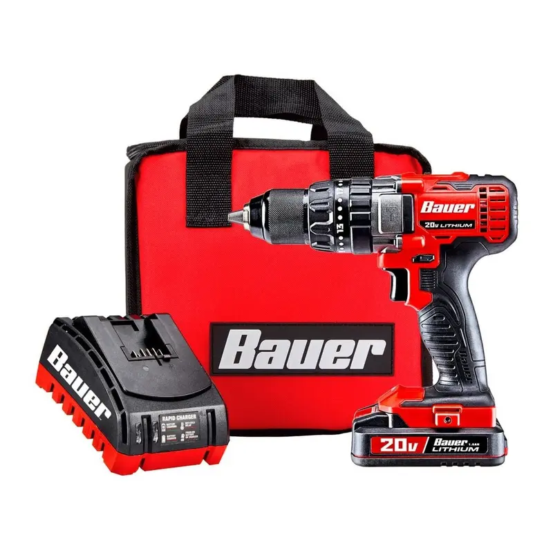 20v Hypermax Lithium-Ion Cordless 1/2 in. Hammer Drill Kit with 1.5 Ah Battery, Rapid Charger, and Bag