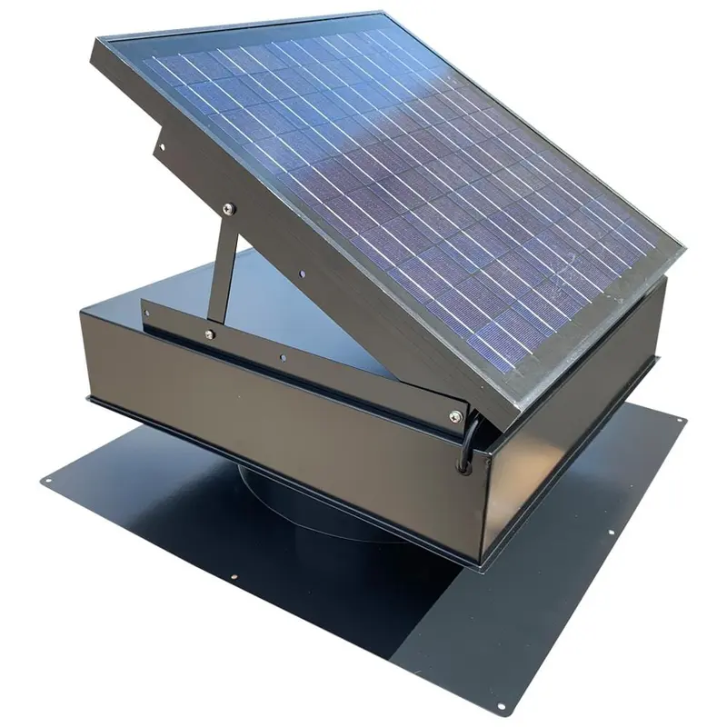 25-Watt 1420 CFM Gray Solar Powered Attic Fan26 / each