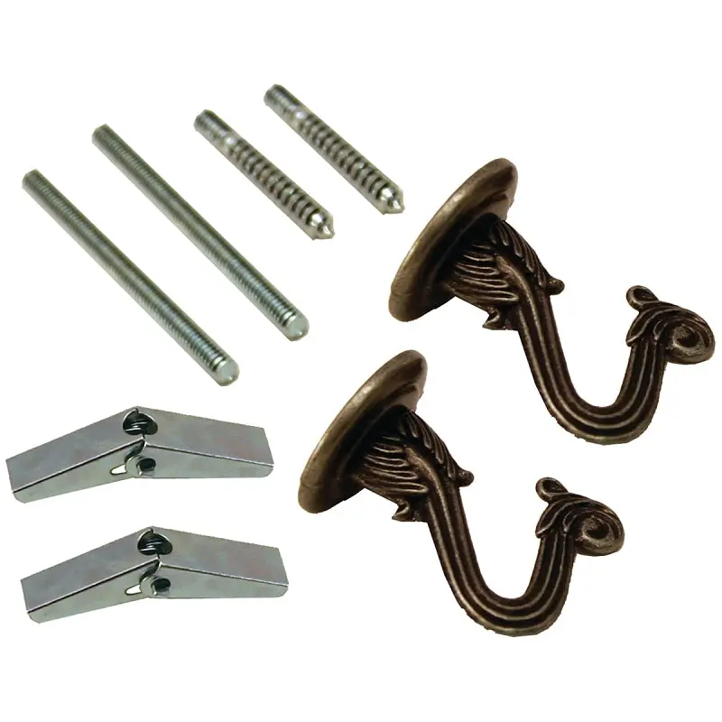 Atron LA708 Swag Lamp Hook, Antique Brass