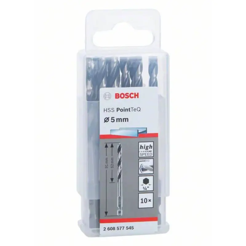 Bosch PointTeQ 10-piece Drill Bit Set