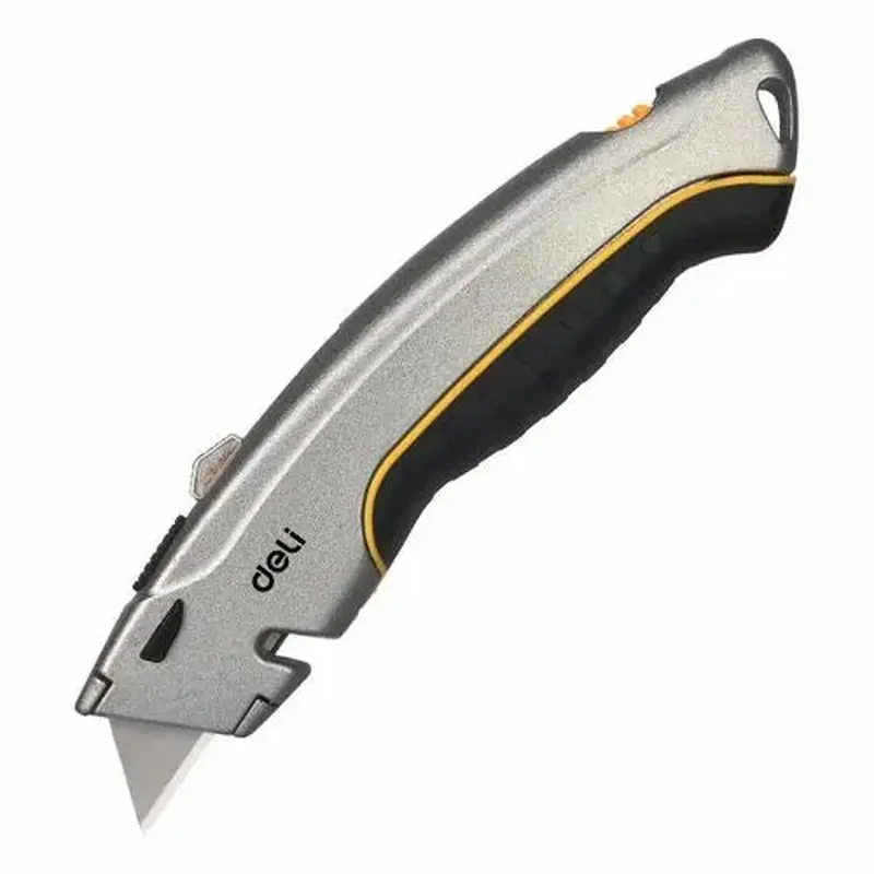 Deli Aluminum Alloy Utility Knife with SK5 Steel Blade | DL410