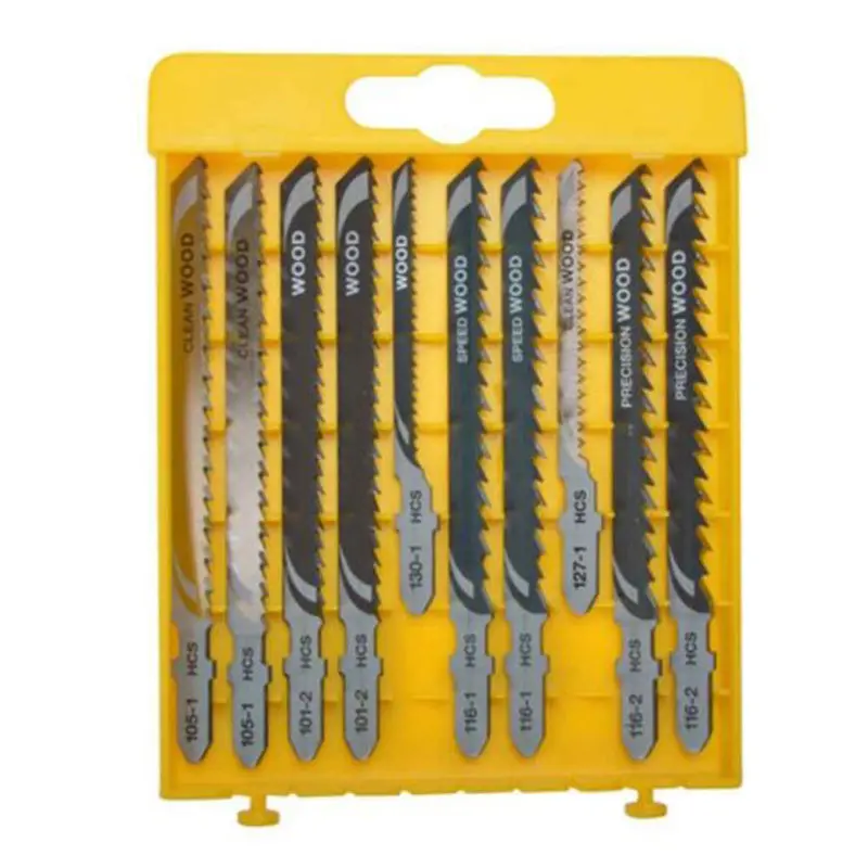 Wood Cutting Jigsaw Blade Set - 10pcs