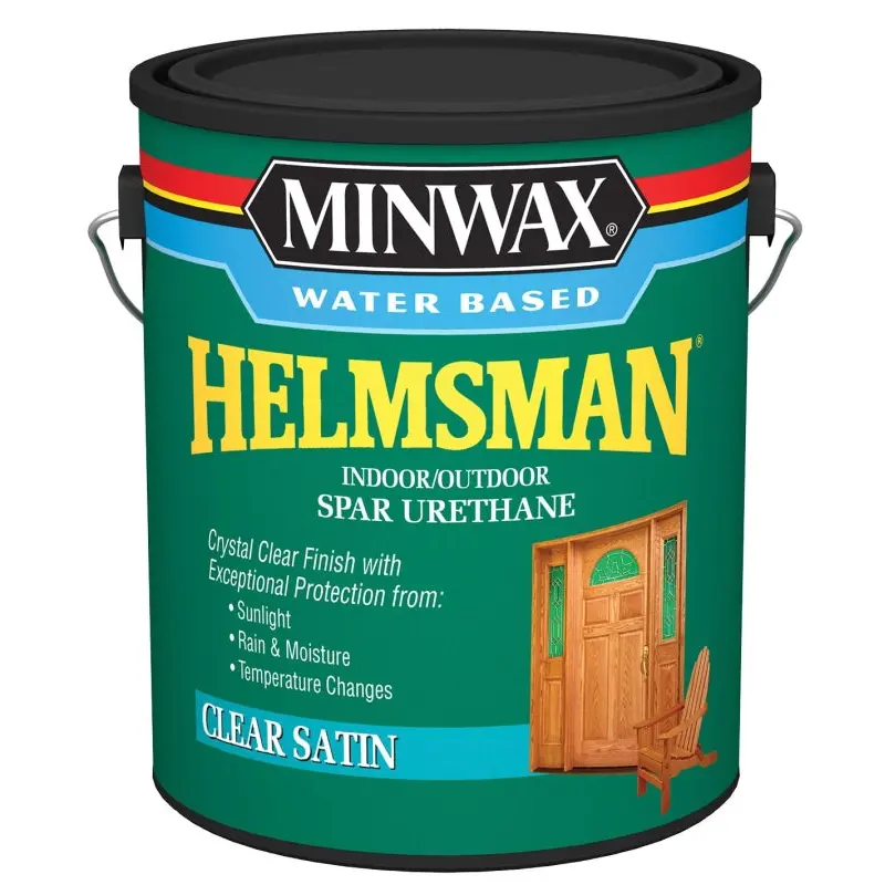 Minwax Helmsman 710520000 Spar Varnish, Crystal Clear, Liquid, 1 gal, Can