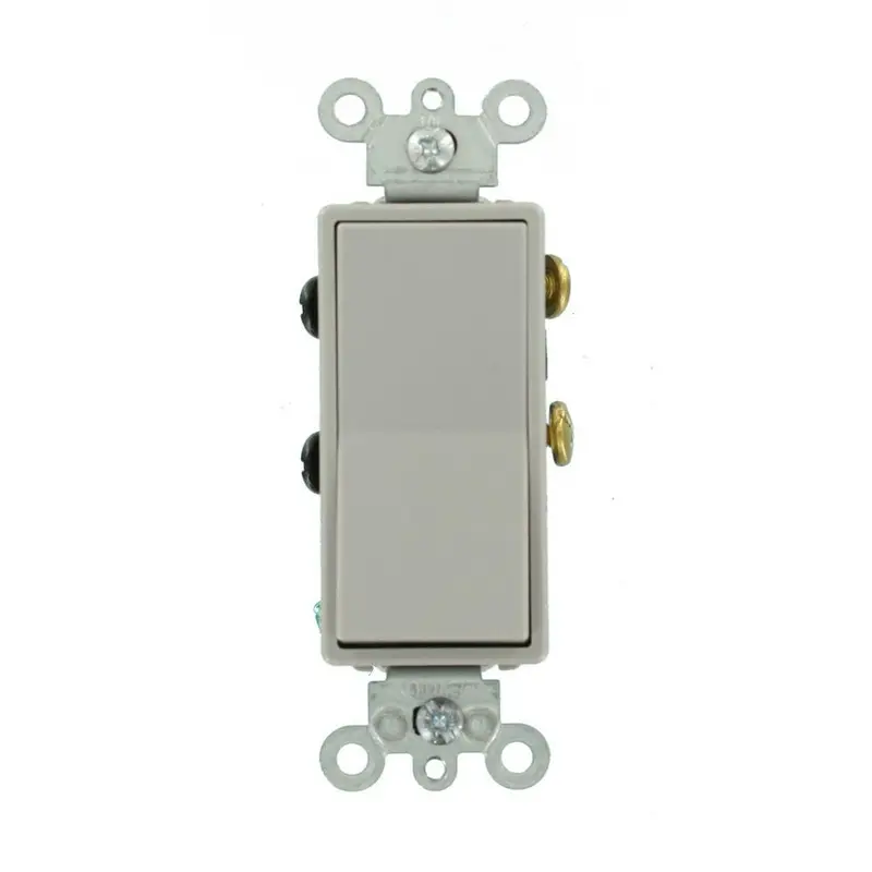 15 Amp Decora Residential Grade 4-Way Rocker Switch, GrayGray / 0.252 / Single