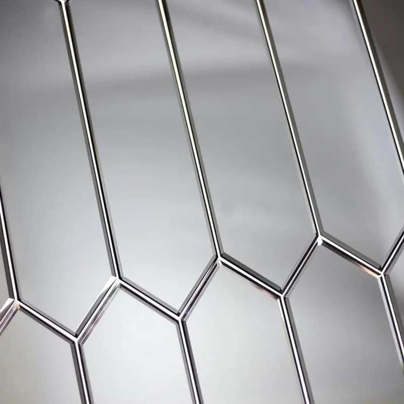 Abolos Reflections 56-Pack Mirror Silver/Mirrored 3-in x 12-in Mirrored Glass Subway Wall Tilesq/ft