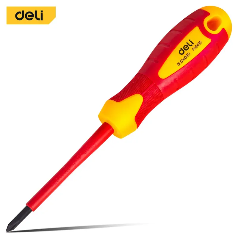 Deli Insulated Phillips Screwdriver PH1 80mm | EDL514080