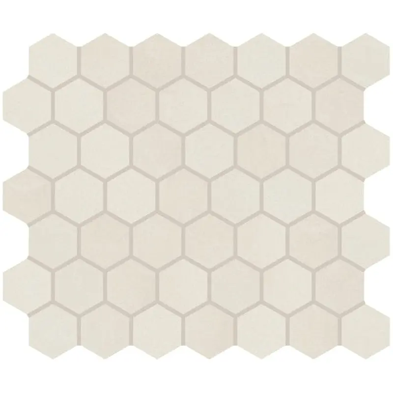 American Olean Union View Cream 11-in x 14-in Matte Ceramic Hexagon Stone Look Floor and Wall Tile (0.81-sq. ft/ Piece)
