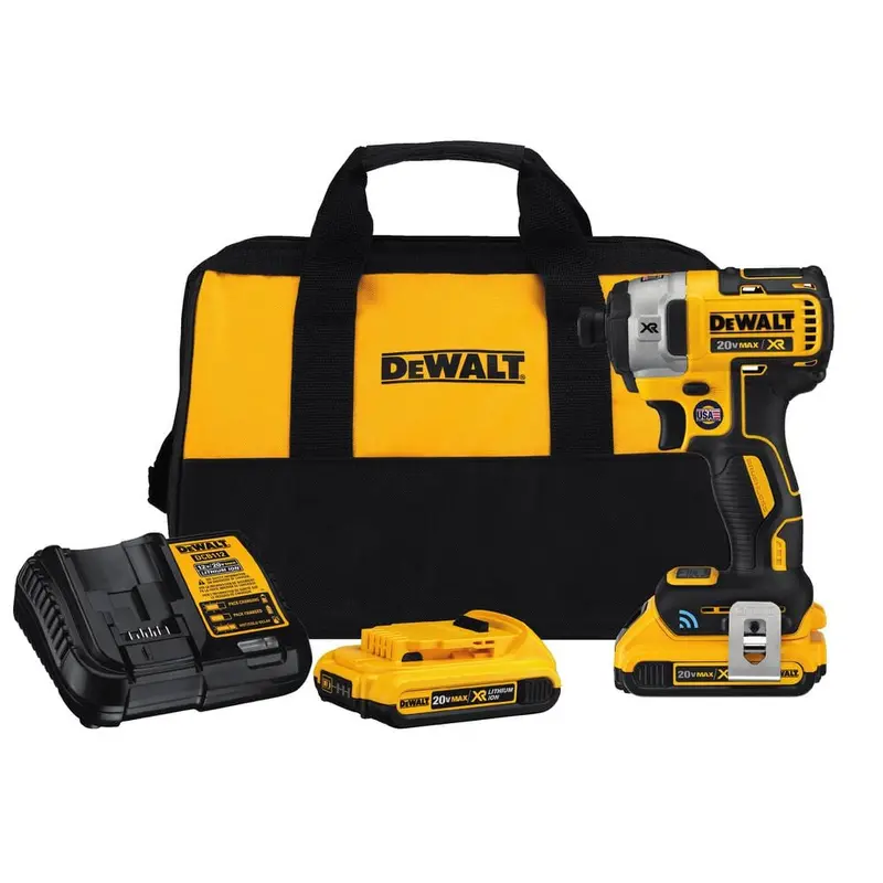 20-Volt MAX XR w/ Tool Connect Premium Cordless Brushless 1/4 in. Hex Impact Driver w/ (2) 2Ah Batteries, Charger & Bag2 Batteries & Charger Included / 7.35