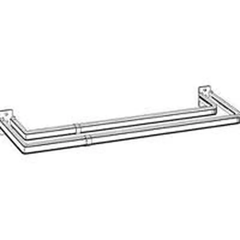 Double Curtain Rod 18" - 28"; 2" Clearance