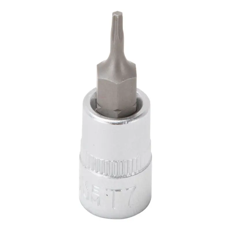 Vulcan 55050024SD Star Bit Socket, T7 Tip, Chrome